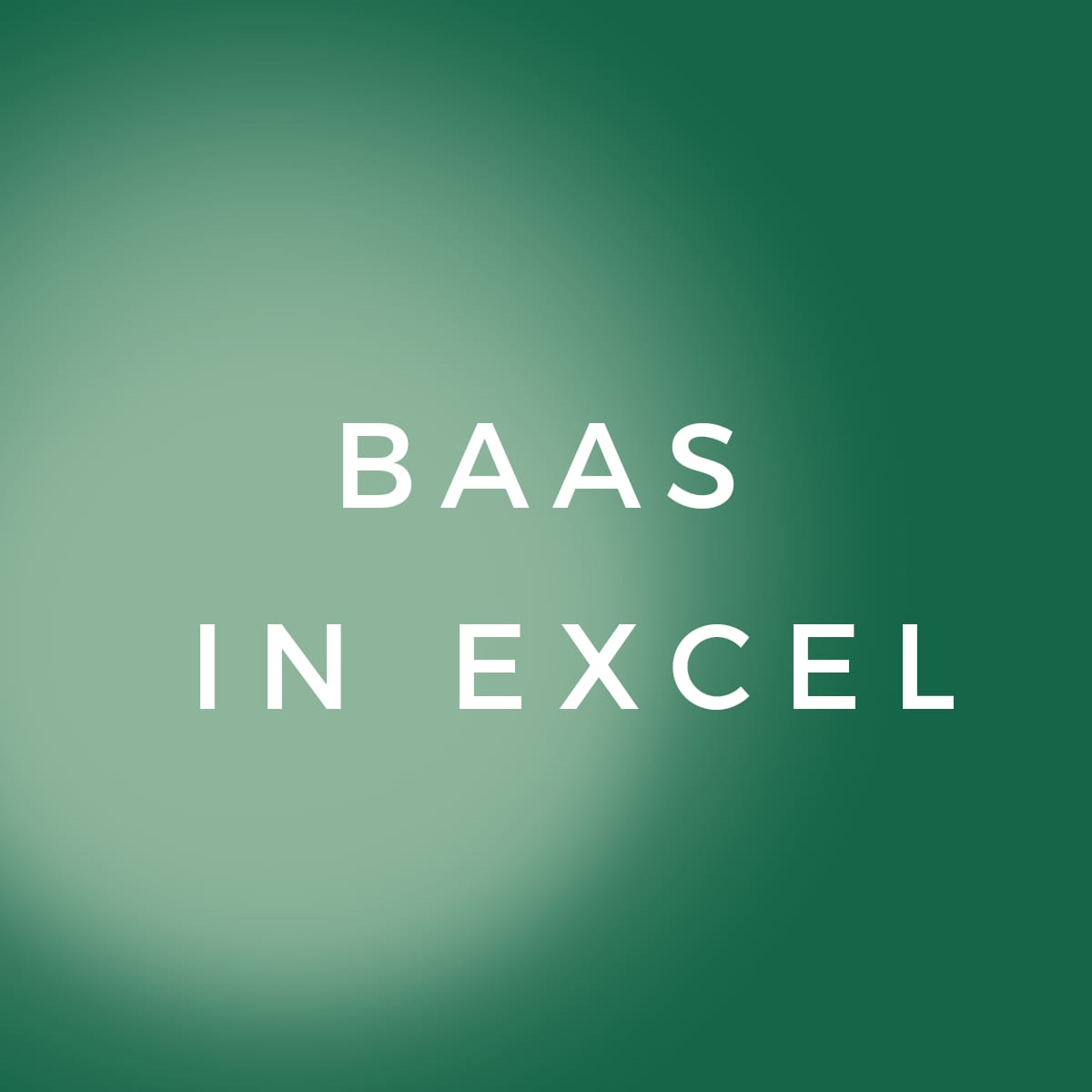 Baas in Excel